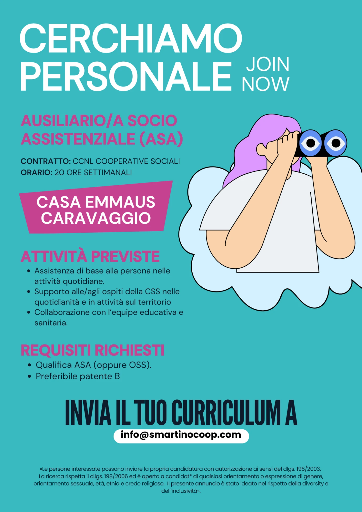 CERCHIAMO PERSONALE!